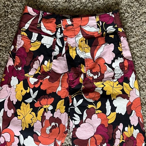 Anthropologie Maeve Multicolor Floral Pants - Picture 3 of 5